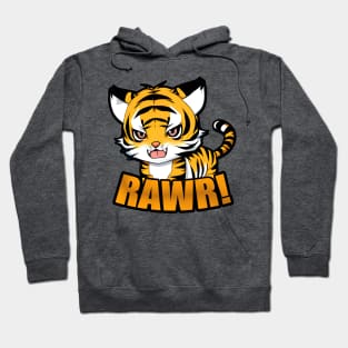 Cute Cartoon Tiger - RAWR Hoodie